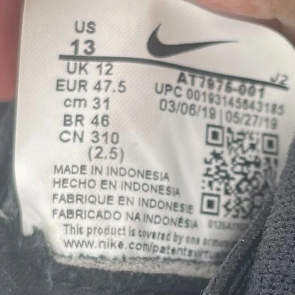 Nike Mercurial Superfly 7 Soccer Cleats Shoes MENS Academy Black Lace Up SIZE 13 - Picture 6 of 16